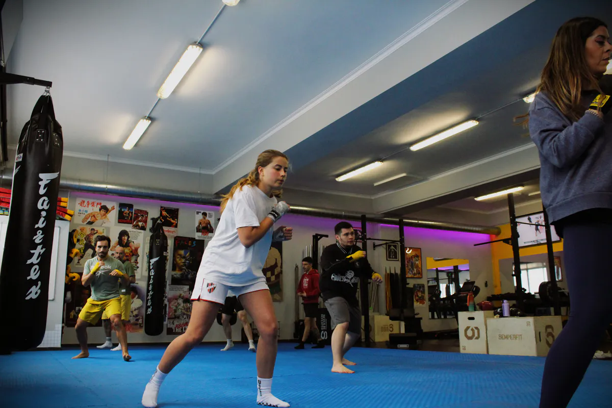 Aula de boxe no Be Water Lisboa